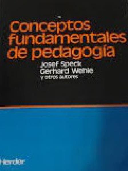 CONCEPTOS FUNDAMENTALES DE PEDAGOGIA