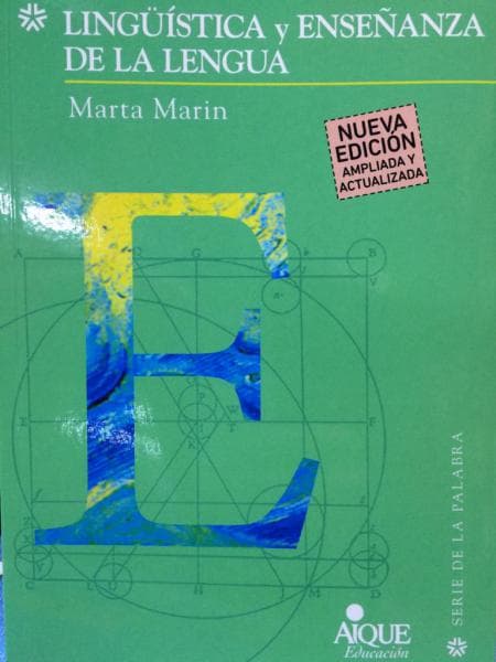 LINGUISTICA Y ENSEÑANZA DE LA LENGUA