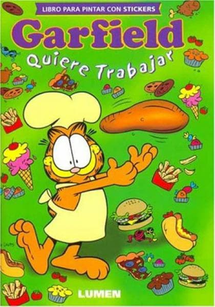 GARFIELD QUIERE TRABAJAR-CON STICKERS