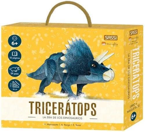 TRICERATOPS - LIBRO + MAQUETA 3D