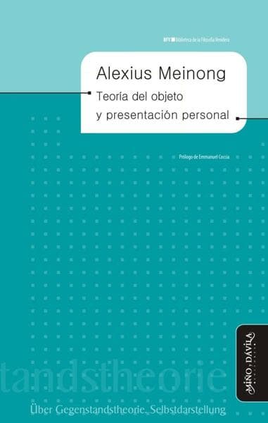 TEORIA DEL OBJETO Y PRESENTACION PERSONA