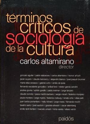 TERMINOS CRITICOS DE SOCIOLOGIA DE LA CU