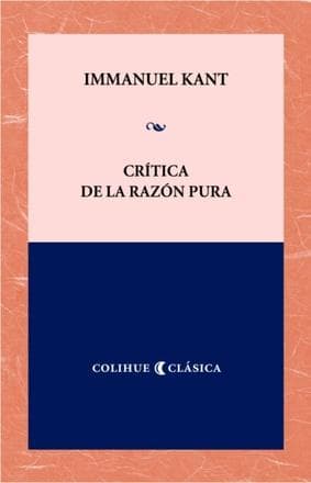 CRITICA DE LA RAZON PURA