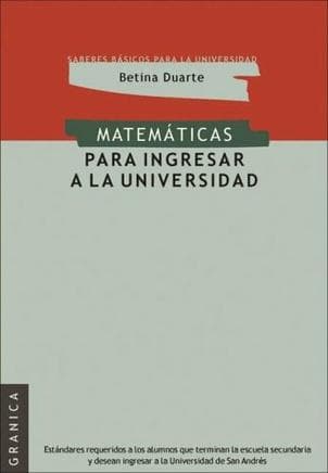 MATEMATICAS PARA INGRESAR A LA UNIVERS.