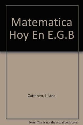 MATEMATICA HOY EN LA E.G.B.