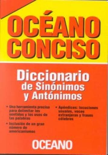 DICC.DE SINONIMOS Y ANTONIMOS"CONCISO"