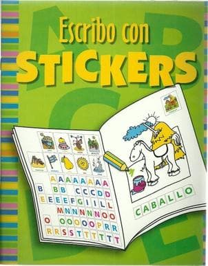 ESCRIBO CON STICKERS CABALLO