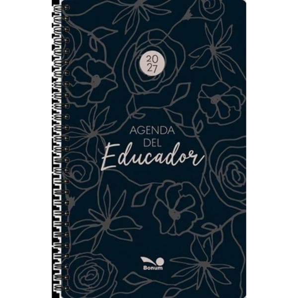 AGENDA DEL EDUCADOR 2027 NEGRA-TAPA DURA
