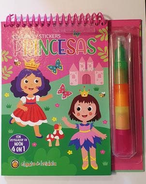 PRINCESAS COLORES Y STICKERS