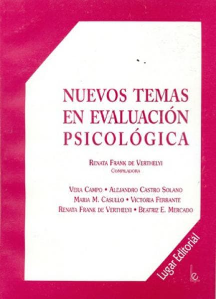 NUEVOS TEMAS EN EVALUACION PSICOLOGICA