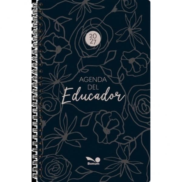 AGENDA DEL EDUCADOR 2027 NEGRA-TAPA DURA