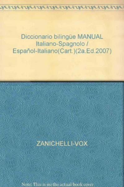 DICC.ITALIANO/ESP. Y VV. (MANUAL)