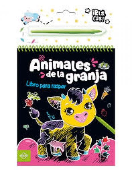 ANIMALES DE LA GRANJA - LIBRO PARA RASPA