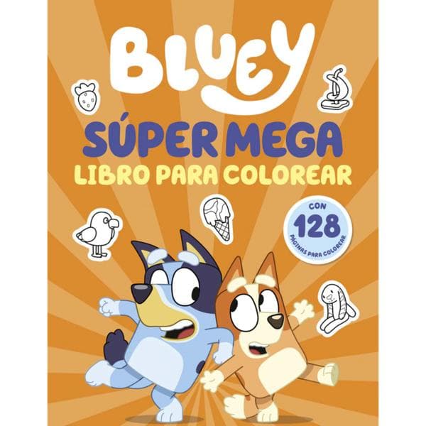 BLUEY - SUPERMEGA LIBRO PARA COLOREAR