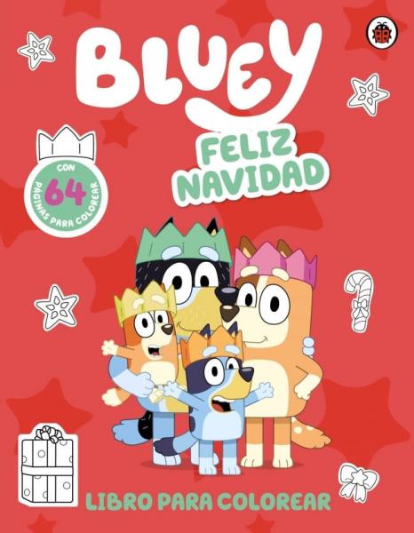 BLUEY. FELIZ NAVIDAD PARA COLOREAR