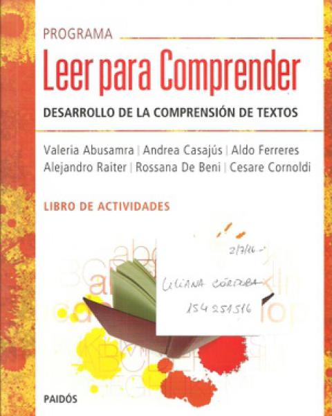 PROGRAMA LEER PARA COMPRENDER-ACTIVIDAD