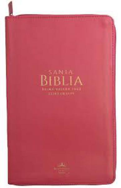 BIBLIA C/CIERRE LETRA GRANDE FUCSIA