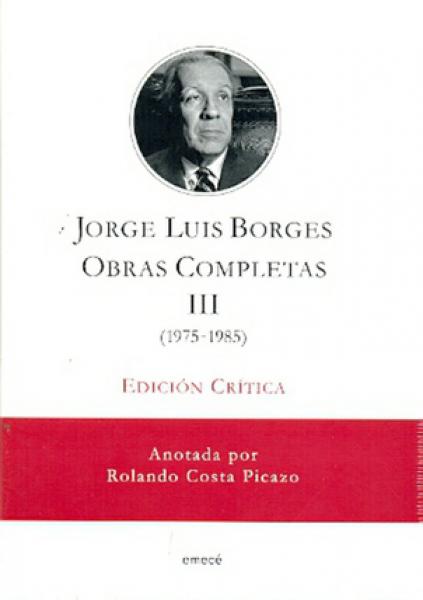 OBRAS COMPLETAS - TOMO 3 (ED.CRITICA)