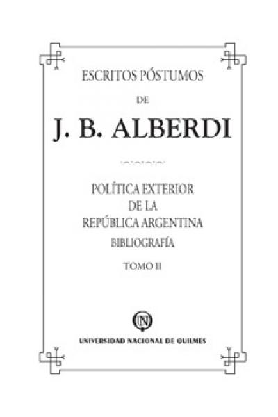 ESCRITOS POSTUMOS DE J.B.ALBERDI