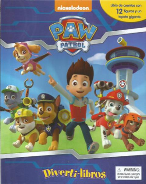 PAW PATROL - LIBRO - 12 FIGURAS - TAPETE