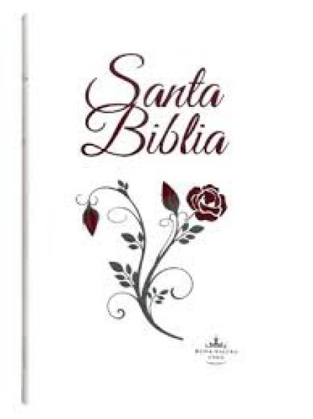 BIBLIA LETRA GRANDE INDICE FLORES BLANCA