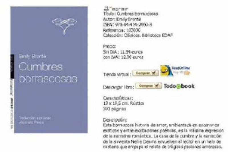 CUMBRES BORRASCOSAS