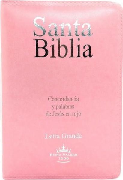 SANTA BIBLIA - ROSA-VINILICA-LETRA GRAND