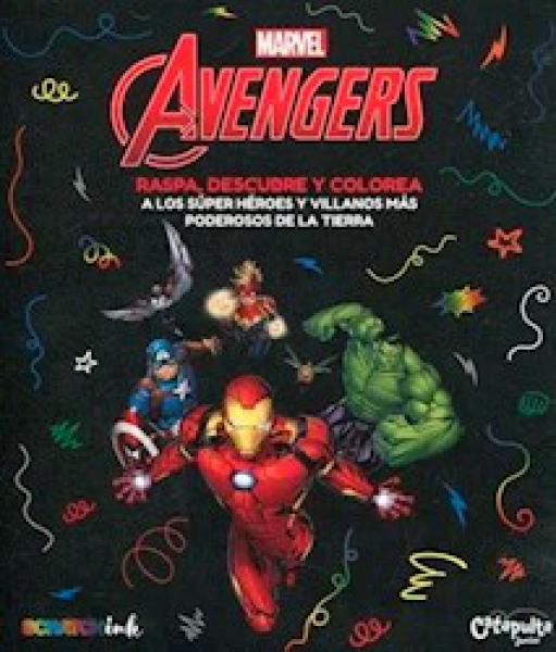 RASPA DESCUBRE Y COLOREA AVENGERS