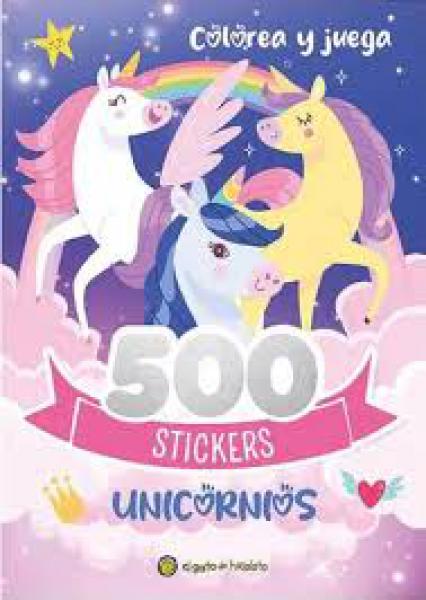 500 STICKERS UNICORNIOS