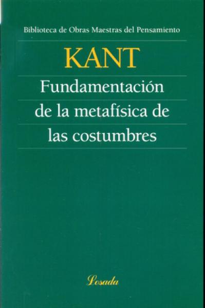 FUNDAMENTACION DE LA METAFISICA DE LAS