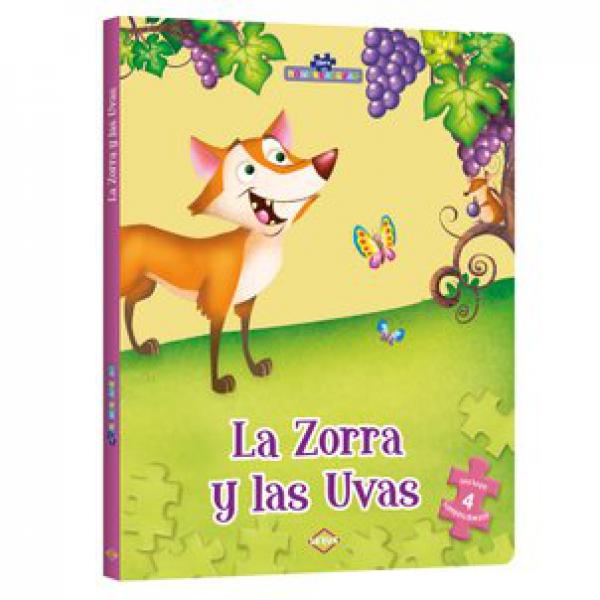 ZORRA Y LAS UVAS (4 ROMPECABEZAS)