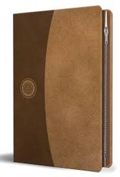 SANTA BIBLIA - TAPA PIEL CANELA C/CIERE