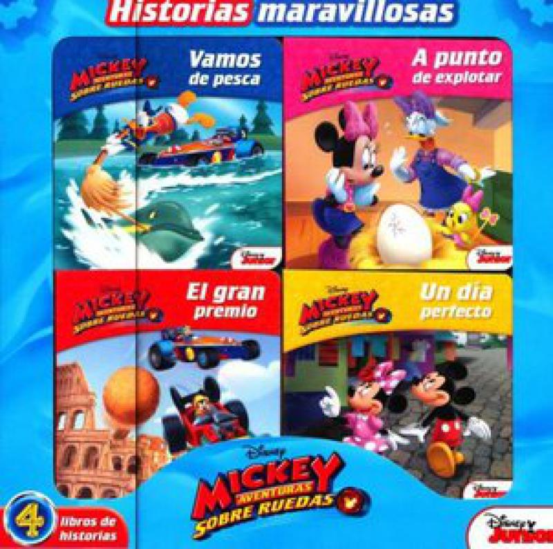 MICKEY SOBRE RUEDAS - 4 LIBROS