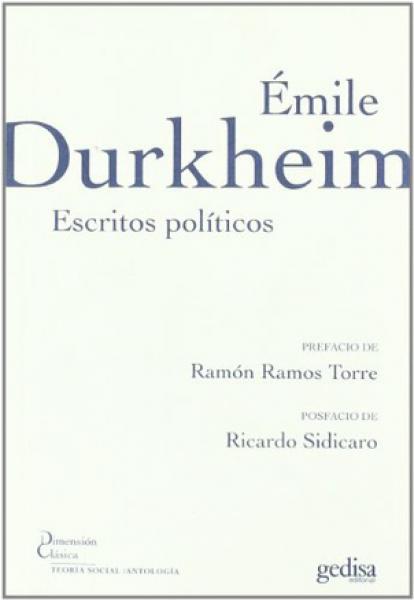 EMILE DURKHEIM: ESCRITOS POLITICOS