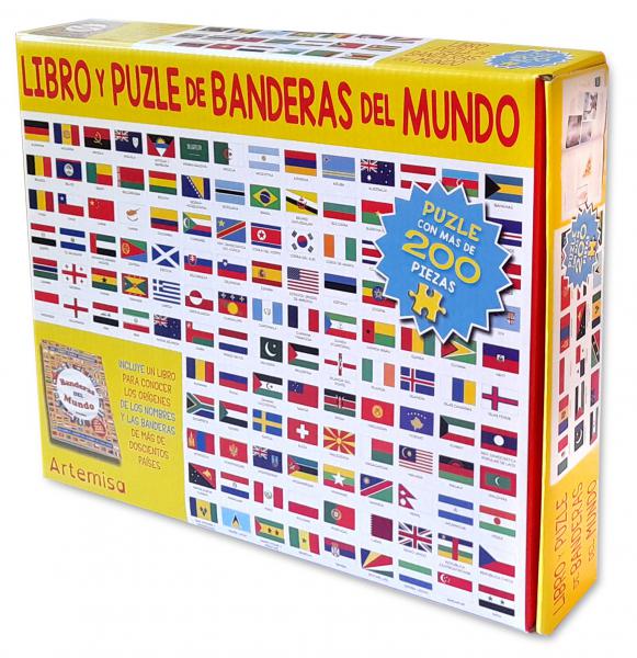 BANDERAS DEL MUNDO ( LIBRO + PUZZLE )
