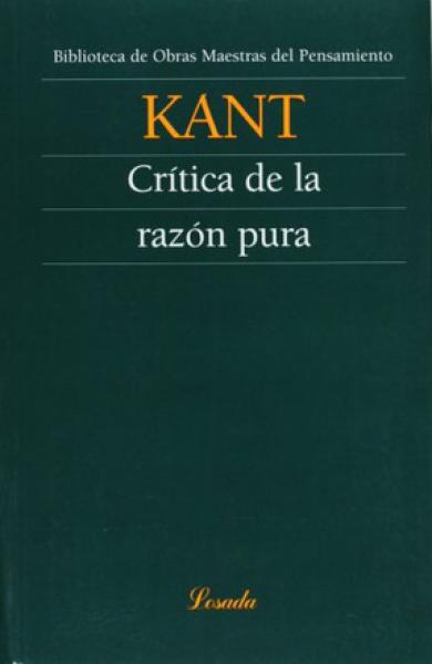 CRITICA DE LA RAZON PURA